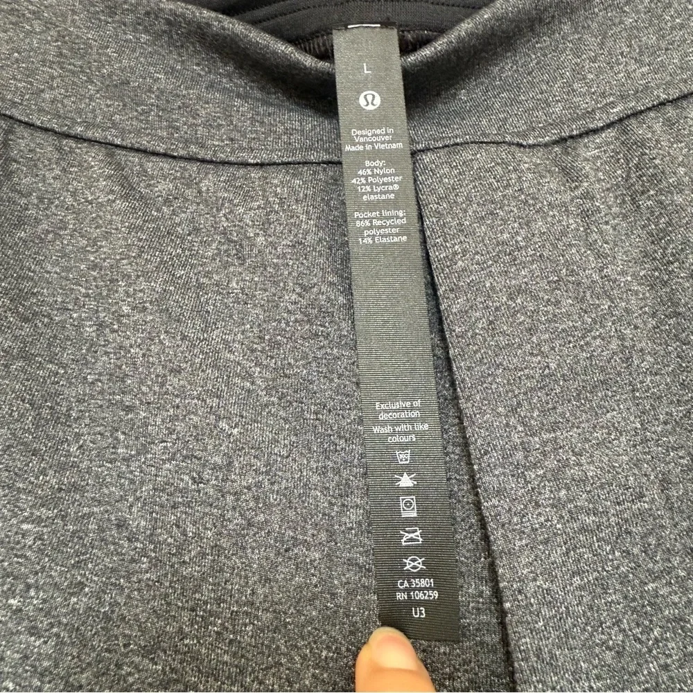 Lululemon Discipline Pant Heathered Black